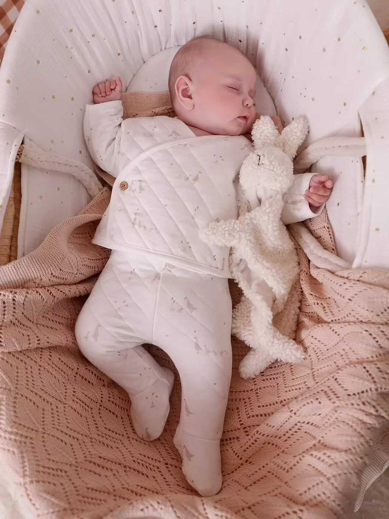 doudou lapin en sherpa