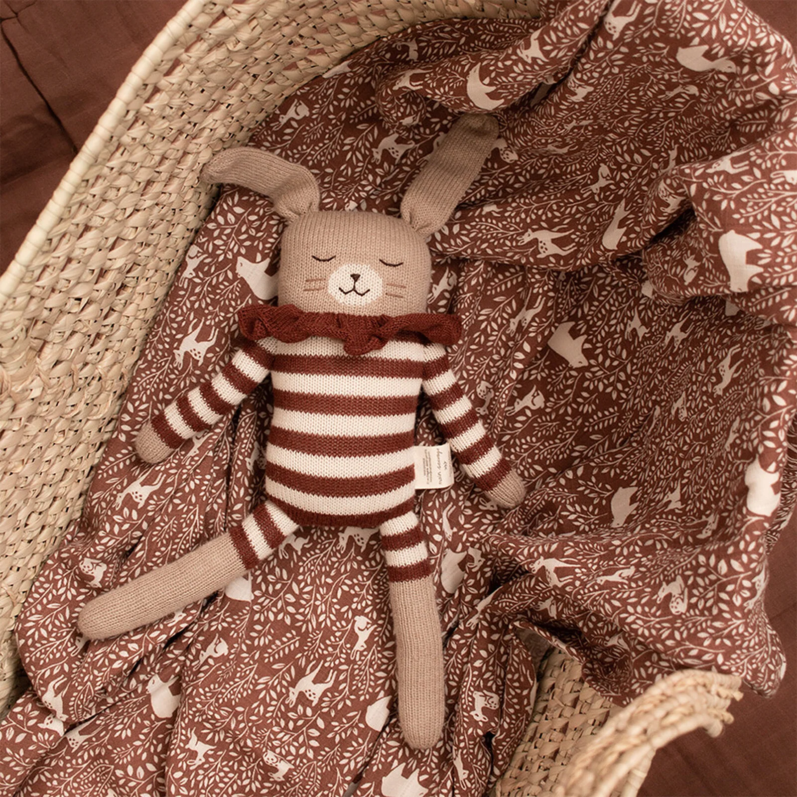 grand doudou lapin main sauvage